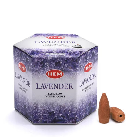 Conuri parfumate Hem Lavender Backflow Cone Hem 40 buc  | Ventani importator Hem India