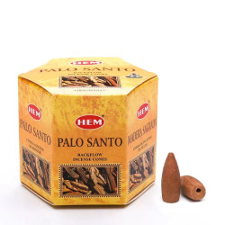 Conuri parfumate Hem Palo Santo Backﬂow Cone Hem 40 buc  | Ventani importator Hem India