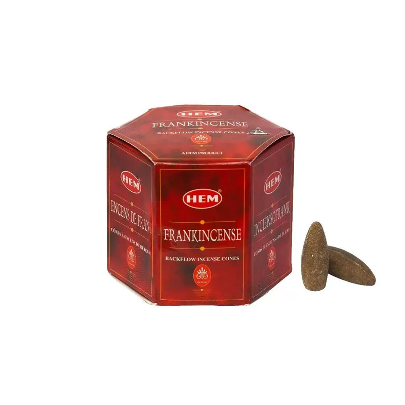 Conuri parfumate Hem Frankincense Backﬂow Cone Hem 40 buc  | Ventani importator Hem India